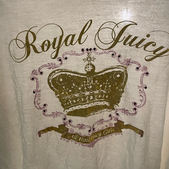 Y2K BUNDLE Crop Tops Juicy Graphic and blue Crop Tops women’s tops Small - Picture 6 of 11